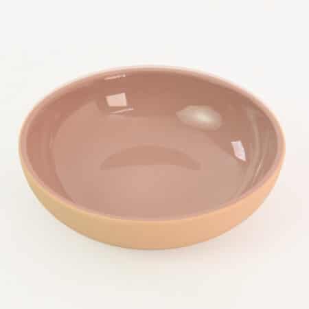 Soap bowl | Round | Brown (orange outside)