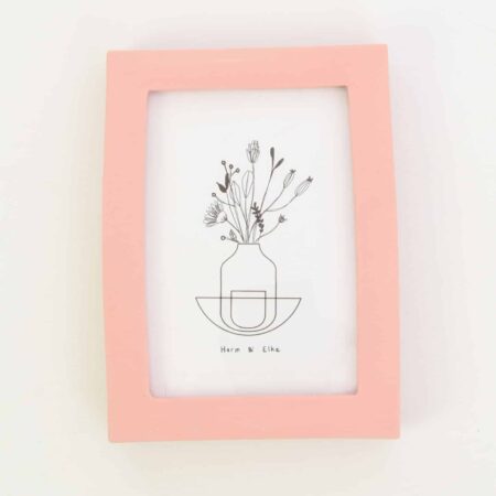 Ceramic photo frame - Rectangle - Red