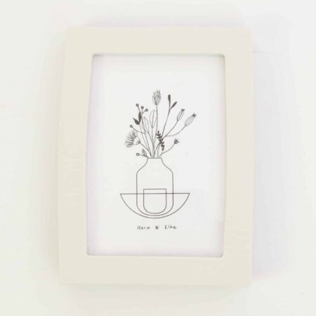 Ceramic photo frame - Rectangle - White