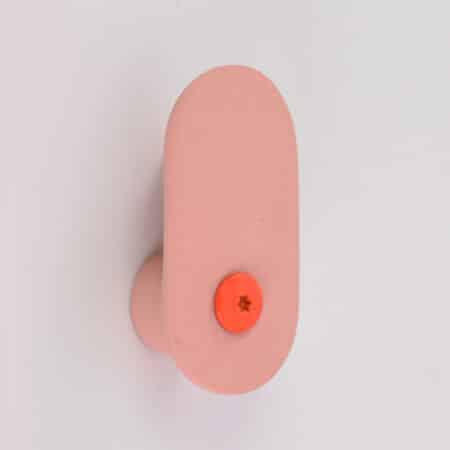 Coat hook | Coral red