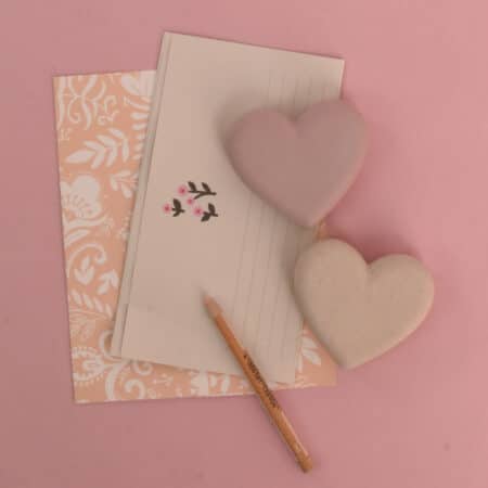 Alternative view of Little heart | Brown (Old pink)