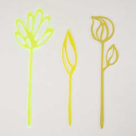 Acrylic flowers | Yellow