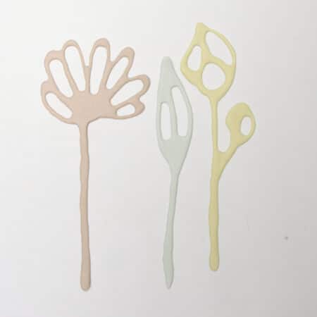 Porcelain flowers | Sand/Mint/Yellow