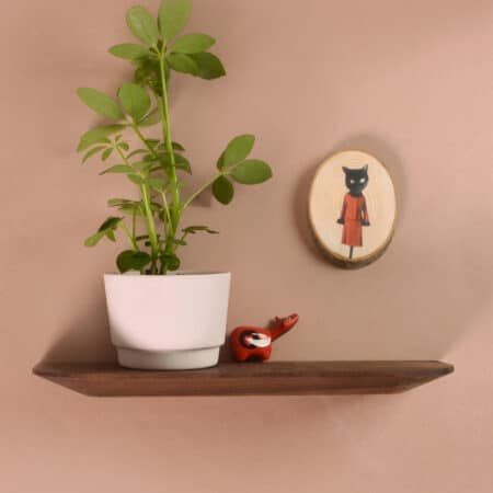 Alternative view of Wall shelf | Walnut | 30 cm