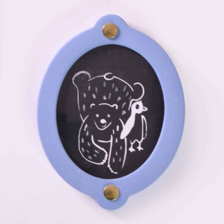 Alternative view of Christmas present photo frame oval | Cobalt