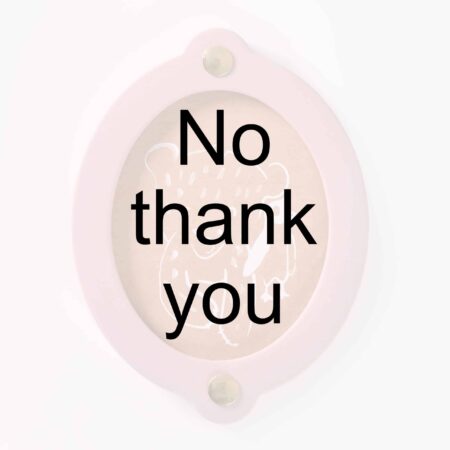 Christmas present photo frame oval | No thank you