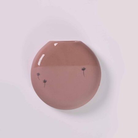 Alternative view of Recycle wall vase | Old pink/brown | XL