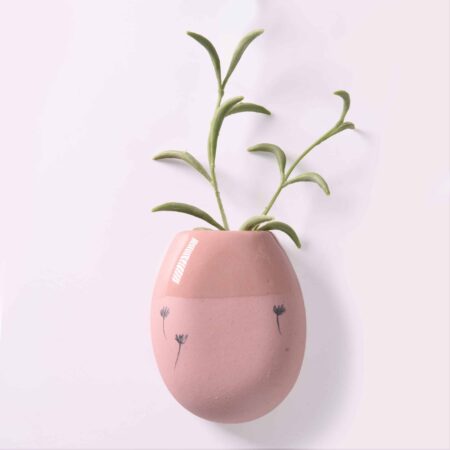 Recycle wall vase | Old pink/brown | M